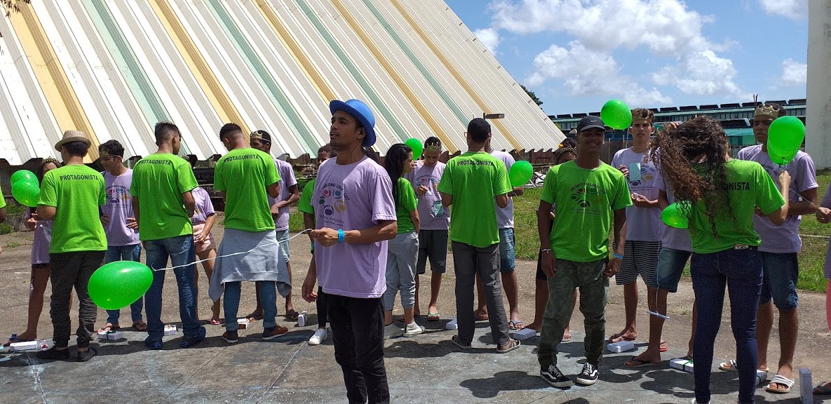 Grupo verde no Encontro dos Sonhos